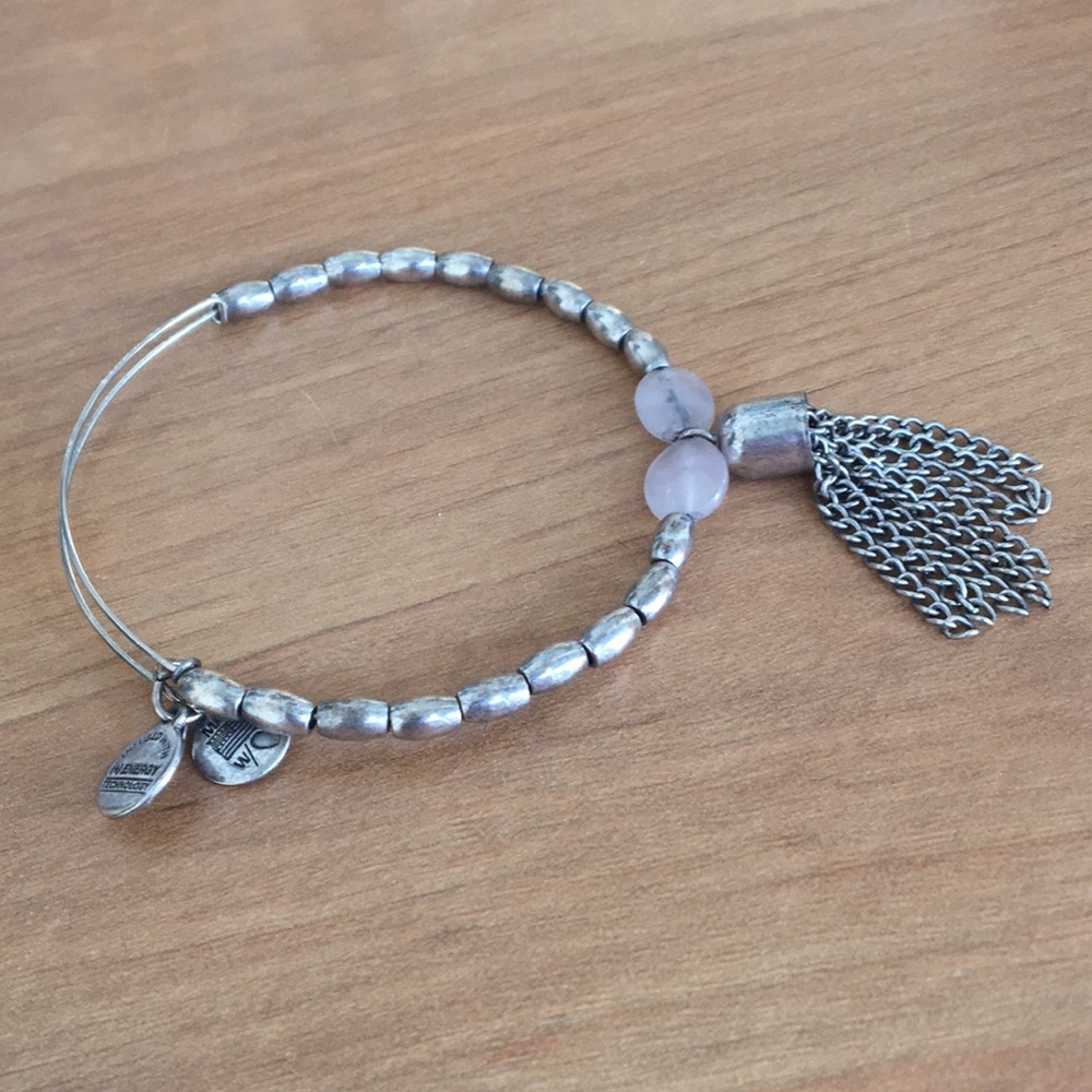 Alex and Ani Beaded Tassel Bangle